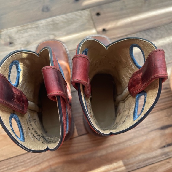 Kids Ostrich Skin Cowboy Boots - Picture 6 of 8